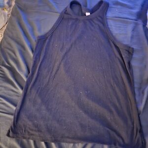 Black Ultralite Cut Out Tank Top